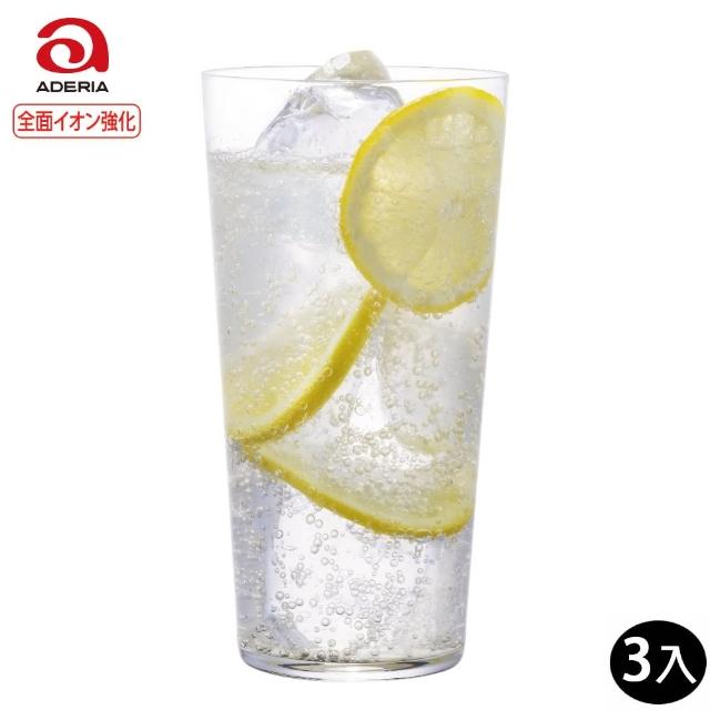 【ADERIA】日本薄透玻璃杯 高球杯 360ml 3入組(玻璃杯)