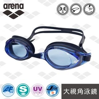 【arena】日本製 大視角 防霧 抗UV 訓練款 泳鏡(AGY340)