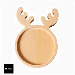 【HOLA】麋鹿造型櫸木盤