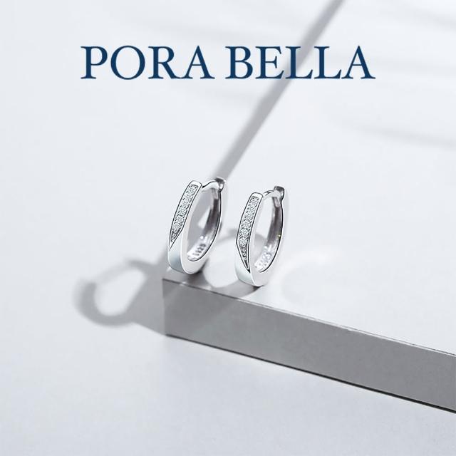 【Porabella】925純銀輕奢華風格鋯石耳環 earrings