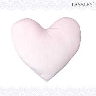 【LASSLEY】粉白絨毛愛心枕(絨毛抱枕靠枕 浪漫情人節禮物 造型枕 午睡枕 粉心)