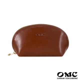 【OMC‧植鞣革】貝殼造型鑰匙包零錢包95015-棕色