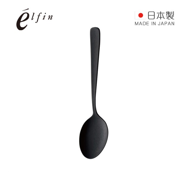 【日本高桑金屬】日製熔岩黑石餐匙-2入(不鏽鋼匙 不銹鋼 餐匙 湯匙)