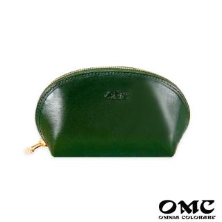 【OMC‧植鞣革】貝殼造型鑰匙包零錢包95015-綠色