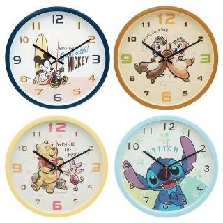 【收納王妃】迪士尼Disney 居家圓型時鐘 掛鐘(奇奇蒂蒂/米奇/史迪奇/小熊維尼)