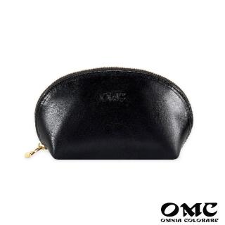 【OMC‧植鞣革】貝殼造型鑰匙包零錢包95015-黑色
