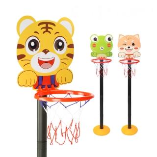 【888ezgo】兒童直立式動物造型籃球架（可調4節高度/籃框最高88公分）（附球+打氣筒）