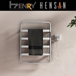 【HENSAN 亨力衛浴】F-2013 電熱毛巾桿-不銹鋼拉絲銀(毛巾架)