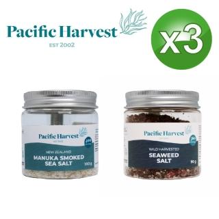 【壽滿趣】Pacific Harvest 紐西蘭天然麥蘆卡煙燻海鹽100g/野生紅藻海鹽90g(2種風味任選3)