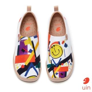 【uin】西班牙原創設計 女鞋 邂逅彩繪休閒鞋W1010017(彩繪)