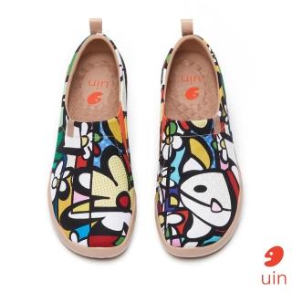 【uin】西班牙原創設計 女鞋 夢幻花園彩繪休閒鞋W1010014(彩繪)