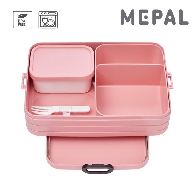 【MEPAL】分隔方形餐盒 L-粉