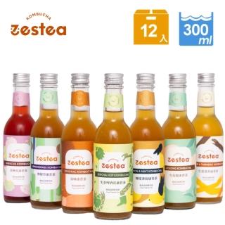 【Zestea Kombucha】全口味康普茶 300ML*12瓶(無添加、富含益生菌)