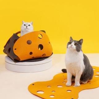 【寵物愛家】貓咪隧道貓咪通道滾地趣味逗貓玩具-顏色隨機出貨(貓咪玩具)
