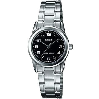 【CASIO 卡西歐】城市風格個性魅力腕錶/黑面(LTP-V001D-1B)