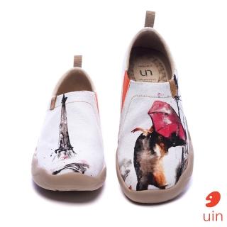 【uin】西班牙原創設計 女鞋 吻的回憶彩繪休閒鞋W0101008(彩繪)