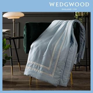 【WEDGWOOD】100%天絲200織涼被-簡約灰藍(雙人180x210cm)