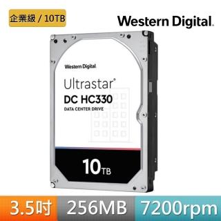 【WD 威騰】Ultrastar DC HC330 10TB 3.5吋 7200轉 256MB 企業級內接硬碟(WUS721010ALE6L4)