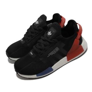 【adidas 愛迪達】休閒鞋 NMD_R1.V2 男女鞋 黑藍紅 經典 襪套 Boost 愛迪達 Originals(GY6162)