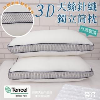 【亞汀】台灣製 天絲兩用式獨立筒釋壓枕(一入)