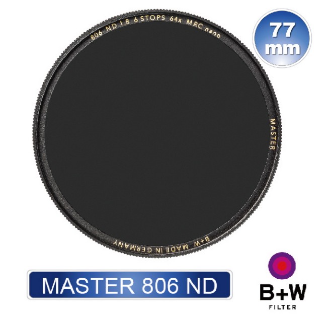 【B+W】MASTER 806 77mm MRC nano ND64 超薄奈米鍍膜減光鏡