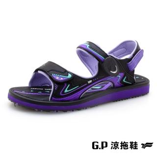【G.P】女款高彈力舒適磁扣兩用涼拖鞋G2312W-紫色(SIZE:35-39 共三色)