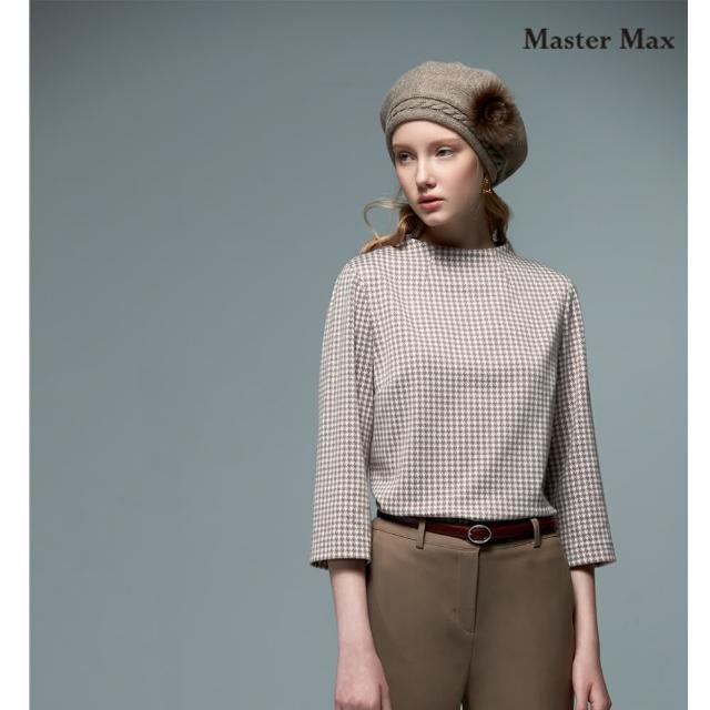 【Master Max】千鳥格微高領上衣(8127120)