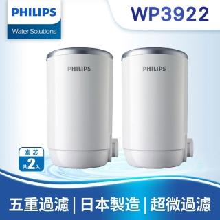【Philips 飛利浦】日本原裝★5重超濾複合濾芯二入組(WP3922)