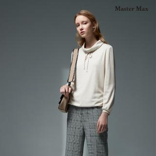 【Master Max】翻領抽繩造型針織上衣(8127123)