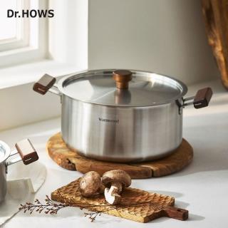 【Dr.Hows】WARM WOOD不鏽鋼雙把鍋24cm(5L)
