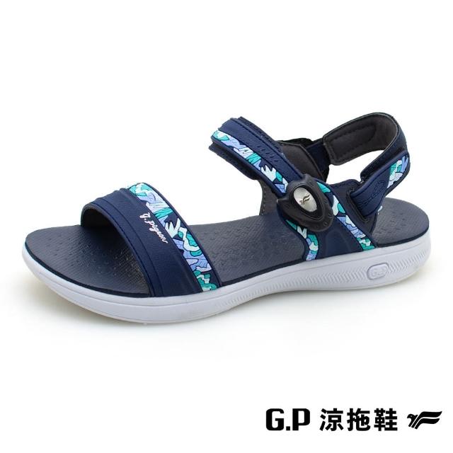 【G.P】女款極輕量舒適磁扣兩用涼拖鞋G2355W-藍色(SIZE:36-39 共二色)