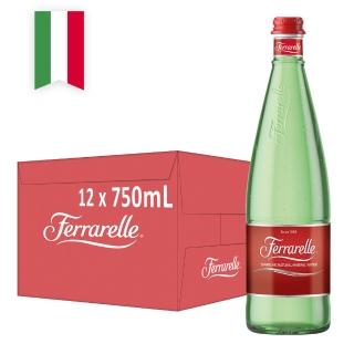 【VIP-Ferrarelle法拉蕊】氣泡天然礦泉水玻璃瓶裝750mlx12入/箱