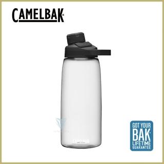 【CAMELBAK】1000ml 戶外運動水瓶 晶透白(RENEW/水壺/磁吸蓋)