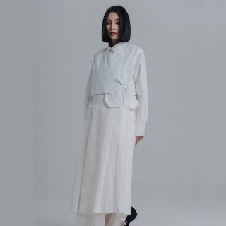 【設計所在】新款韓版寬鬆兩件套襯衫式洋裝(F)