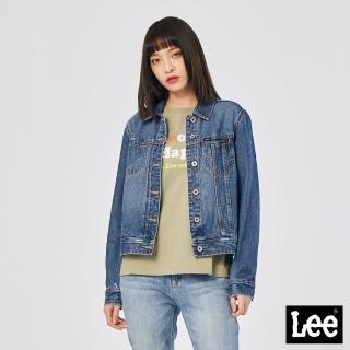 【Lee 官方旗艦】女裝 牛仔外套 / 經典版型 深藍洗水 / 101+ 系列(LL220071271)