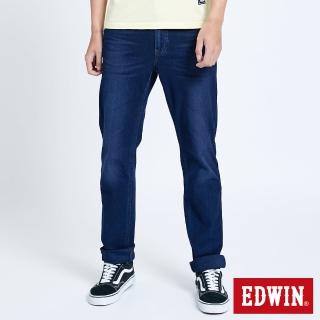【EDWIN】男裝 JERSEYS 迦績EJ3透氣中腰中直筒牛仔褲(酵洗藍)