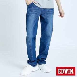 【EDWIN】男裝 大尺碼-E-FUNCTION復刻窄直筒牛仔褲(中古藍)