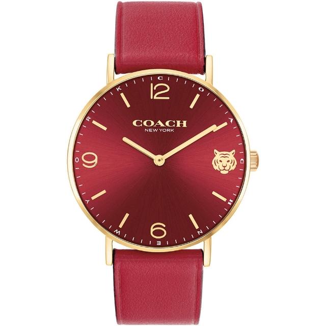 【COACH】虎年紀念款皮帶腕錶-36mm(14503867)