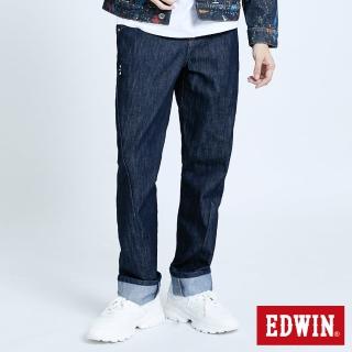 【EDWIN】男裝 E-FUNCTION復刻窄直筒牛仔褲(原藍色)
