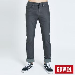 【EDWIN】男裝 大尺碼-JERSEYS迦績EJ2 EG窄直筒色褲(暗灰色)