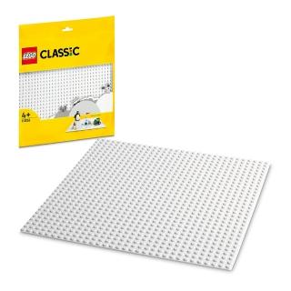 【LEGO 樂高】經典套裝 11026 白色底板(積木 底板)