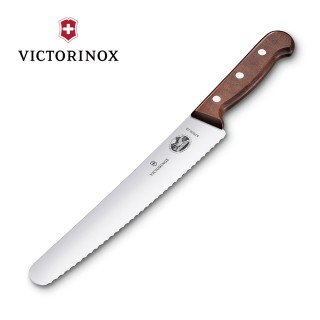 【VICTORINOX 瑞士維氏】22cm鋸齒蛋糕刀(楓木柄)