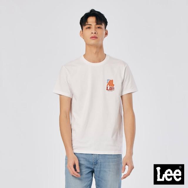 【Lee 官方旗艦】男裝 短袖T恤 / Its ALL Lee 古董白 標準版型(LL220054K14)