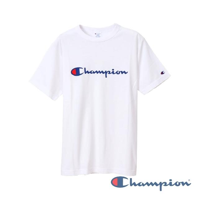 【Champion】官方直營-Basic Logo短袖Tee-男(白色)