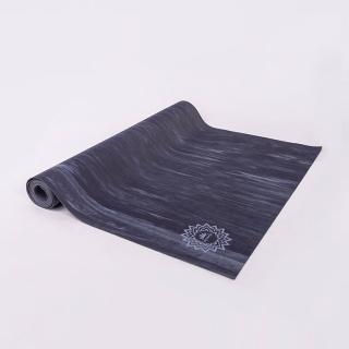 【miracle 墨瑞革】台灣製隨行式天然橡膠瑜珈墊1.5mm(鐵幕離濤 附收納提袋)