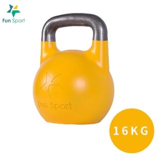 【Fun Sport】競技壺鈴 kettlebell 16kg 黃(壺鈴 健身)