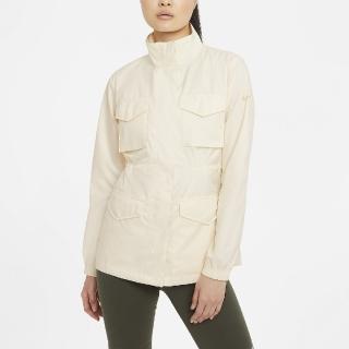 【NIKE 耐吉】立領外套 Essentials M65 Jackets 女款 米白 縮腰 輕量 長袖外套(CZ8973-114)