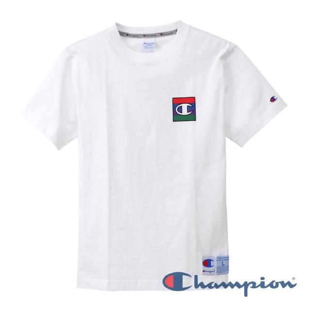 【Champion】官方直營-AS Logo短袖Tee-男(白色)