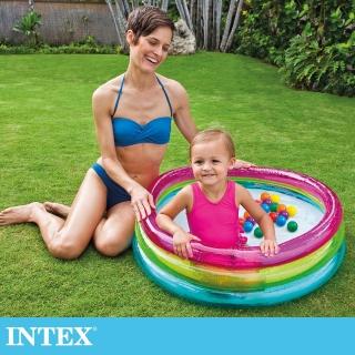 【INTEX】三環寶貝遊戲球池附50顆球 86x25cm(48674NP)