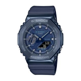 【CASIO 卡西歐】G-SHOCK 農家八角金屬錶殼衝力腕錶(GM-2100N-2A)